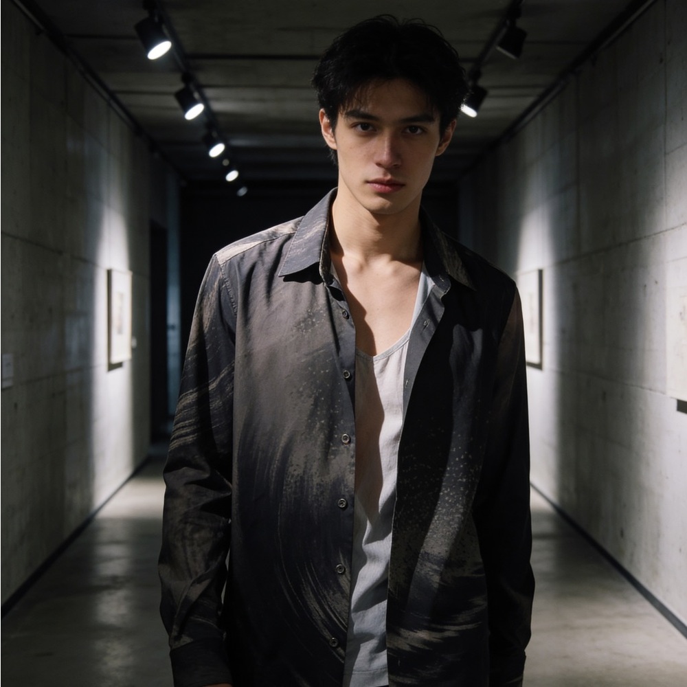 SIMKHAI Graphic Button Down Shirt - image 1